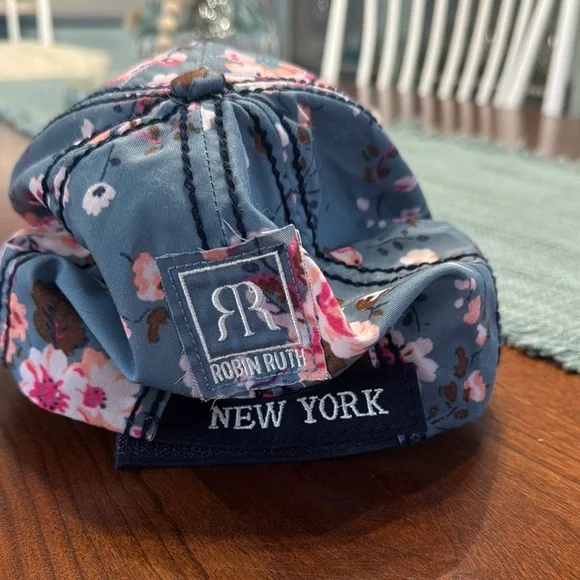 Robin Ruth Floral New York Hat - Blue and Pink - Picture 5 of 5
